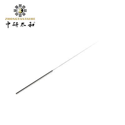 agulhas descartáveis da acupuntura de 500pcs Zhongyan Taihe com o tubo inoxidável do punho da mola