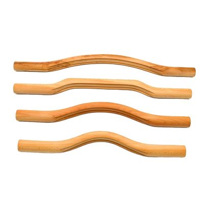 As ferramentas de madeira completas da massagem de Gua Sha da terapia do corpo ajustaram 4 em 1 raspagem profunda