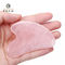 O coração deu forma à ferramenta de raspagem Rose Quartz Pink Jade Stone da massagem